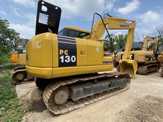Het hydraulische Graafwerktuig PC130-7 van kruippakje tweedehands KOMATSU met emmer van 0,53 m3