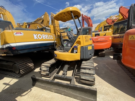 3915KG3 PC35MR-2 Gebruikt Hydraulische Kruippakje Komatsu Graafmachine 3 Ton