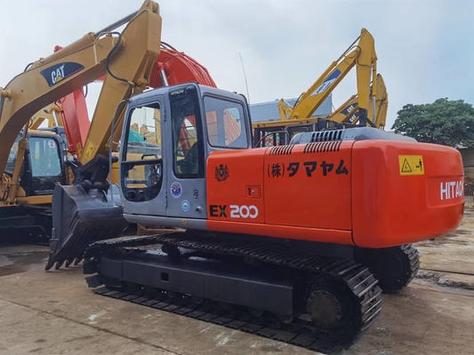 20t used Hitachi EX200-5 crawler hydraulic excavator with 0.8m3 bucket, working weight 18,824.1kg