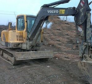 Mini gebruikte Volvo graafmachine EC55 0.14cbm Bucket Capacity met originele Turbo