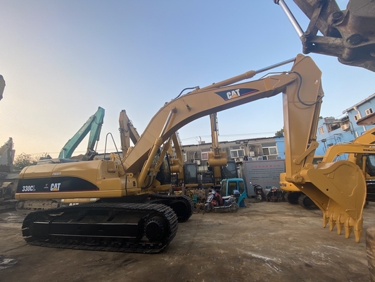 Originele Japanse Cat 330C tweedehands graafmachine, Caterpillar Gebruikte spoorgraafmachine 30 ton