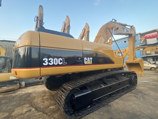Originele Japanse Cat 330C tweedehands graafmachine, Caterpillar Gebruikte spoorgraafmachine 30 ton