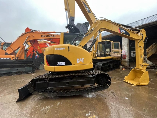 Originele Japan Cat 308D tweedehands graafmachine, Caterpillar Gebruikte spoorgraafmachine 8 ton