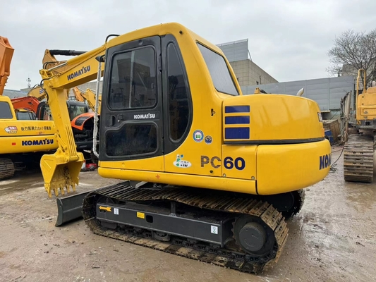 6 ton originele Japanse gebruikte Komatsu PC60-7 Crawler Excavator te koop