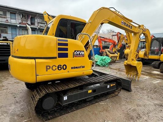 6 ton originele Japanse gebruikte Komatsu PC60-7 Crawler Excavator te koop