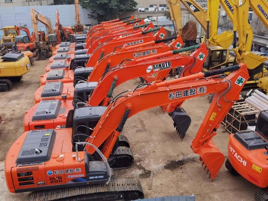 20 ton originele Japanse gebruikte Hitachi ZX200 Crawler Excavator met 109,6 kW motorvermogen en 0,8 m3 emmercapaciteit
