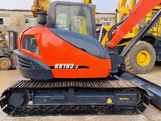 8 ton originele Japanse gebruikte Kubota KX183 Crawler graafmachine met 47,8 kW motorvermogen en 0,31 m3 emmercapaciteit