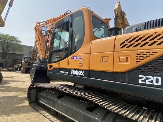 22 ton originele Japanse tweedehands Hyundai R220 Crawler graafmachine