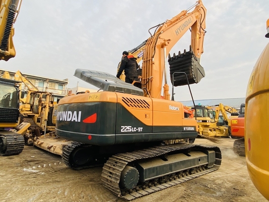 22 ton originele Japanse tweedehands Hyundai R225 Crawler graafmachine met 112 kW motorvermogen en 1,05 m3 emmercapaciteit