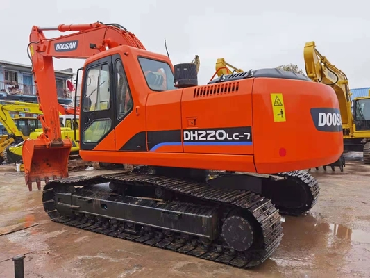 22 ton originele gebruikte Doosan DH220 Crawler Excavator met een emmercapaciteit van 0,5-1,18 m3
