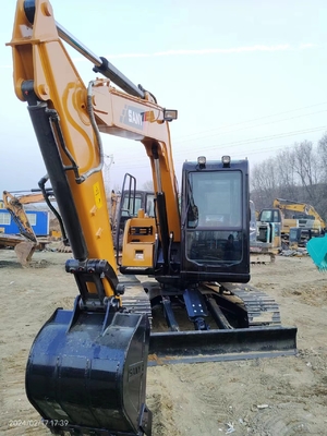 7 ton gebruikte Sany SY75C hydraulische graafmachine met een emmercapaciteit van 0,12 ~ 0,32 m3