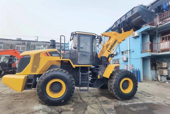5-6 ton Gebruikte Liugong CLG860H wiellader 3,5 m3 emmerlader