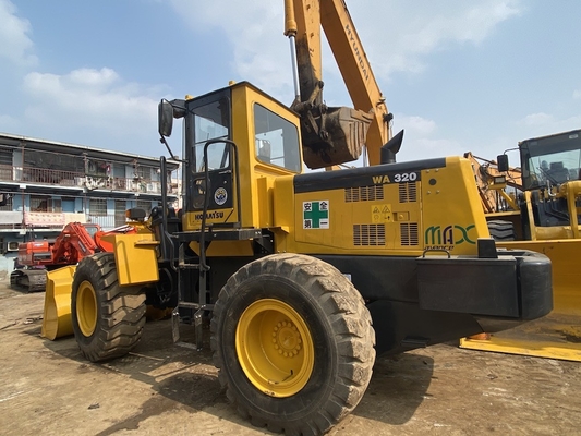 3-5 ton tweedehands Komatsu WA320-3 wiellader Gebruikte voorlader