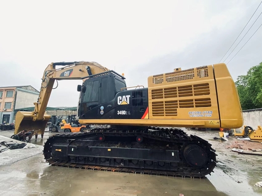 Originele Japanse Cat 349D tweedehands graafmachine, Caterpillar Gebruikte spoorgraafmachine 49 ton