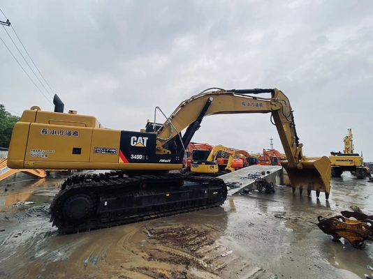 Originele Japanse Cat 349D tweedehands graafmachine, Caterpillar Gebruikte spoorgraafmachine 49 ton