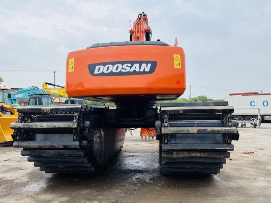 Doosan Gebruikte amfibische graafmachine DH220LC-9E Met 1 m3 rivier reinigingsmachine Long Reach Boom tweedehands graafmachine