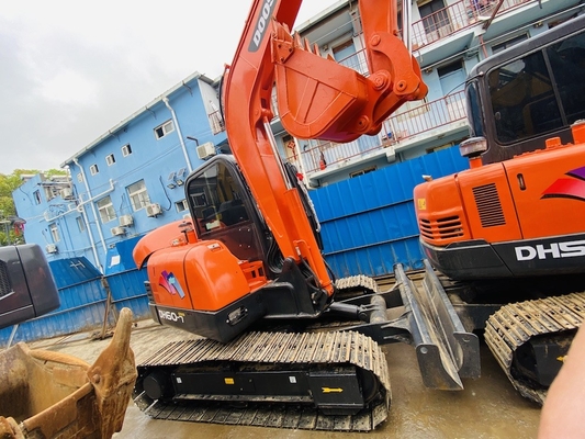 6 ton originele gebruikte Doosan DH60-7 Crawler Graafmachine tweedehands met 0,09-0,2 m3 emmercapaciteit