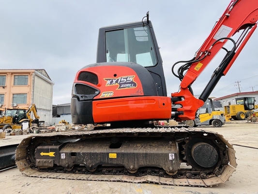 5 Ton Gebruikte Kubota KX155 Crawler Excavator Tweedehands Excavator Met 29.9KW motorvermogen En 0.16 m3 emmercapaciteit