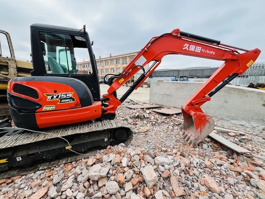 5 Ton Gebruikte Kubota KX155 Crawler Excavator Tweedehands Excavator Met 29.9KW motorvermogen En 0.16 m3 emmercapaciteit