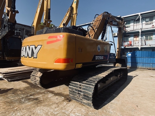 21 ton gebruikte Sany SY215C Hydraulische graafmachine Tweedehands graafmachine met een emmercapaciteit van 1,1 m3