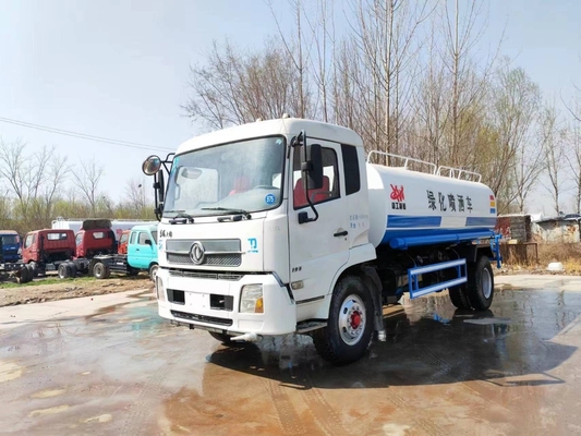 15CBM 185 pk tweedehands Kinland Dongfeng Sprinkler Water Tank Truck Gebruikte Water Tank Truck te koop
