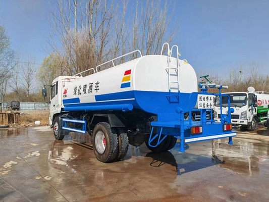 15CBM 185 pk tweedehands Kinland Dongfeng Sprinkler Water Tank Truck Gebruikte Water Tank Truck te koop