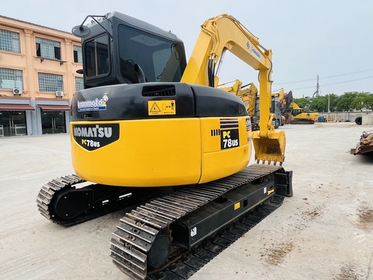 Oorspronkelijk Gebruikt Komatsu PC78US Crawler Excavator Tweedehands 7 Ton Mini Excavator Constructie Machinery