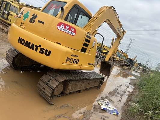 Gebruikte Komatsu PC60-7 Crawler Excavator 6 Ton Tweedehands Kleine Excavator PC35/PC55/PC56/PC60/PC78