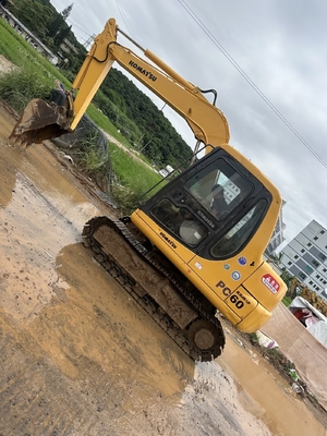 Gebruikte Komatsu PC60-7 Crawler Excavator 6 Ton Tweedehands Kleine Excavator PC35/PC55/PC56/PC60/PC78
