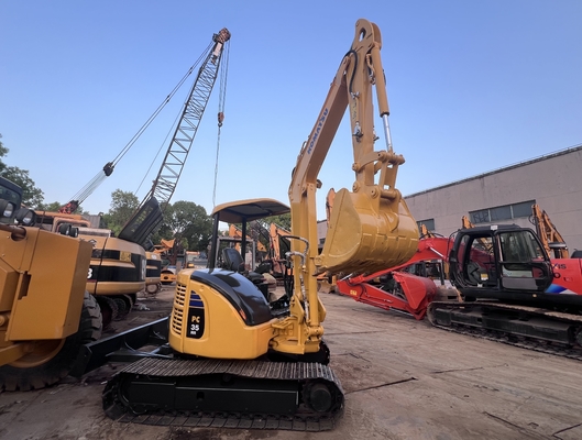 Mini-graafmachine Gebruikte Komatsu PC35MR Crawler-graafmachine Tweedehands graafmachine Constructie-machines