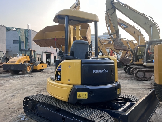 Mini-graafmachine Gebruikte Komatsu PC35MR Crawler-graafmachine Tweedehands graafmachine Constructie-machines