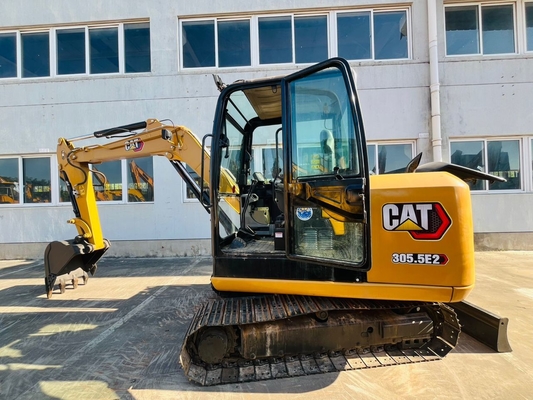 Mini graafmachine Orijgianl Japan CAT 305.5E2 Gebruikte hydraulische kruipergraafmachine 5 ton tweedehands rupsgraafmachine