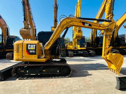 0.33 CBM CAT 307E2 Tweedehands Caterpillar Excavator Japan Gebruikte Crawler Excavator 7 ton Constructie Machinery