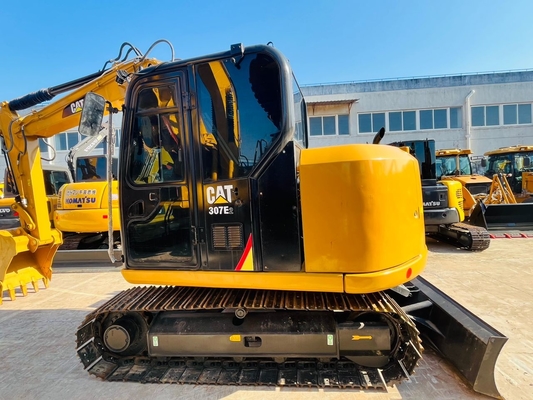 0.33 CBM CAT 307E2 Tweedehands Caterpillar Excavator Japan Gebruikte Crawler Excavator 7 ton Constructie Machinery