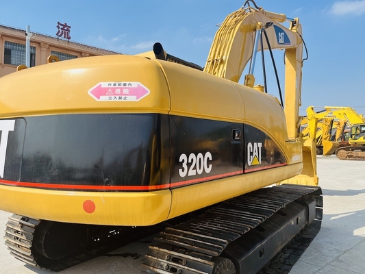 CAT 320C tweedehands graafmachine met een maximale graafdiepte van 6550 mm en CAT 3066 motormodel