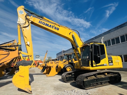 20 ton 100% tweedehands Komatsu PC200-8 Crawler Excavator Gebruikte Digger Originele Japan Komatsu SAA6D107E-1