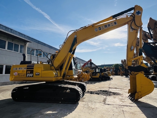 20 ton 100% tweedehands Komatsu PC200-8 Crawler Excavator Gebruikte Digger Originele Japan Komatsu SAA6D107E-1