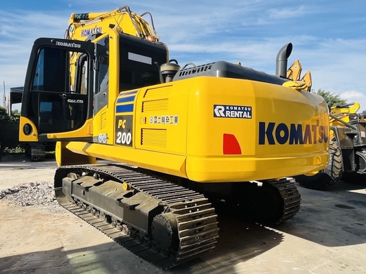 20 ton 100% tweedehands Komatsu PC200-8 Crawler Excavator Gebruikte Digger Originele Japan Komatsu SAA6D107E-1