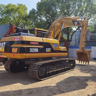 Oorspronkelijke CAT 320B tweedehands graafmachine, Caterpillar Gebruikte Crawler Digger 20 Ton met Caterpillar CAT 3066T motor