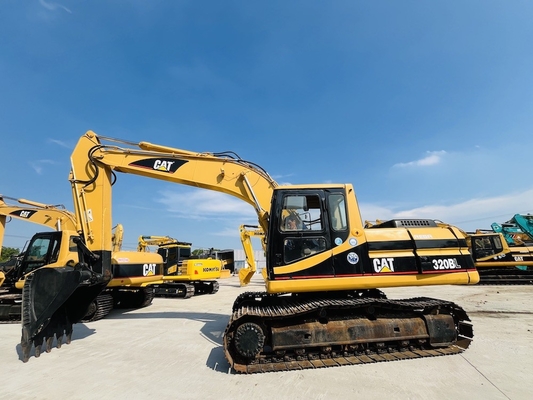 Japanse originele CAT 320BL tweedehands graafmachine, 20 ton Caterpillar Gebruikte Crawler Digger CAT 3066T Motor